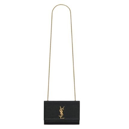 SAINT LAURENT KATE SMALL IN SHINY GRAINED LEATHER