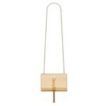 SAINT LAURENT KATE TASSEL SMALL IN METALLIC LEATHER