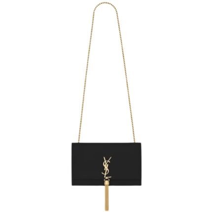 SAINT LAURENT KATE MEDIUM TASSEL IN GRAIN DE POUDRE EMBOSSED LEATHER