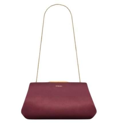 SAINT LAURENT CLUTCH SMALL IN SATIN