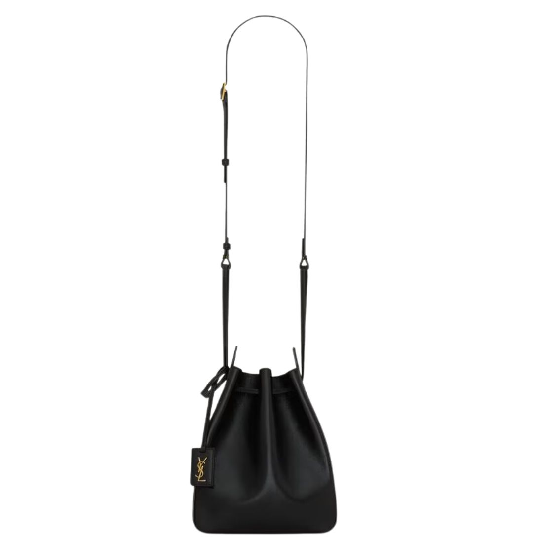 1 SAINT LAURENT BUCKET BAG IN LEATHER