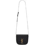 SAINT LAURENT KAIA SMALL SATCHEL IN SHINY CROCODILE EMBOSSED LEATHER