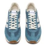 TOM FORD SUEDE MICK SNEAKERS STEEL BLUE