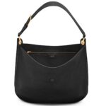 TOM FORD GRAIN LEATHER TARA LARGE CROSSBODY BLACK