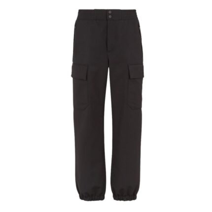 FENDI SKI PANTS BLACK FABRIC PANTS