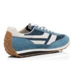 TOM FORD SUEDE MICK SNEAKERS STEEL BLUE