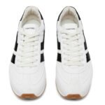 TOM FORD SUEDE MICK SNEAKERS OPTICAL WHITE