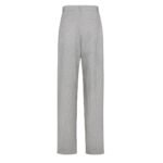 FENDI MICRO CHECK WOOL PANTS
