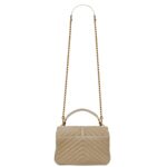 SAINT LAURENT COLLEGE MEDIUM IN QUILTED SUEDE