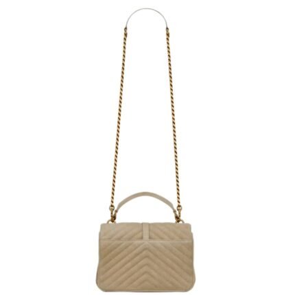 SAINT LAURENT COLLEGE MEDIUM IN QUILTED SUEDE