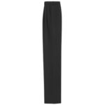 SAINT LAURENT HIGH WAISTED PANTS IN GRAIN DE POUDRE