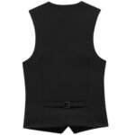 SAINT LAURENT VEST IN GRAIN DE POUDRE