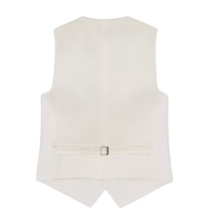 SAINT LAURENT VEST IN GRAIN DE POUDRE