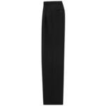 SAINT LAURENT WIDE LEG PANTS IN GRAIN DE POUDRE