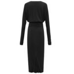 SAINT LAURENT RUCHED DRESS IN STRETCH JERSEY