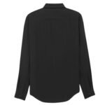 SAINT LAURENT SHIRT IN MATTE AND SHINY CASSANDRE STRIPED SILK