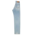 SAINT LAURENT V WAIST LONG BAGGY JEANS IN MICHIGAN BLUE DENIM