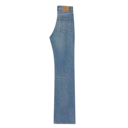 SAINT LAURENT 70S JEANS IN AUTHENTIC MEDIUM BLUE DENIM