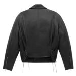 SAINT LAURENT BIKER JACKET IN GRAINED LAMBSKIN