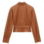 SAINT LAURENT SAHARIENNE SHORT JACKET IN LAMBSKIN