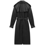 SAINT LAURENT TRENCH COAT IN SHINY LAMBSKIN
