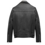 SAINT LAURENT BIKER JACKET IN VINTAGE LEATHER AND SHEARLING