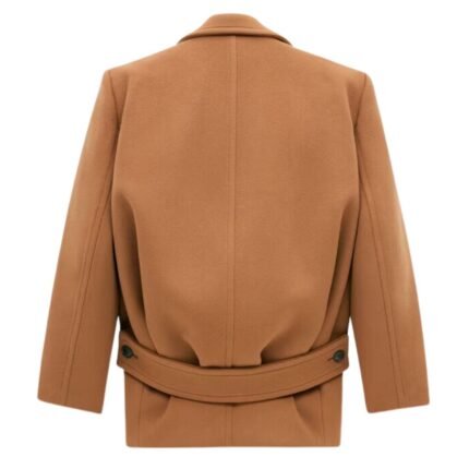 SAINT LAURENT SHORT COAT IN WOOL