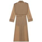 SAINT LAURENT TRENCH COAT IN CRINKLED POLYAMIDE