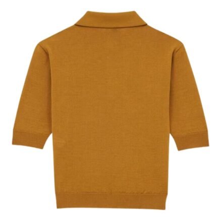 SAINT LAURENT POLO SHIRT CASSANDRE IN CASHMERE WOOL AND SILK