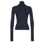 FENDI SKI SWEATER BLUE TECHNICAL FABRIC SWEATER