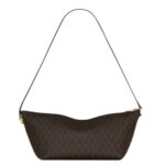 SAINT LAURENT LE MONOGRAMME CROSSBODY BAG IN CASSANDRE CANVAS AND SMOOTH LEATHER