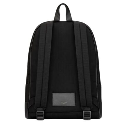 SAINT LAURENT CITY BACKPACK IN NYLON CANVAS AND LEATHER