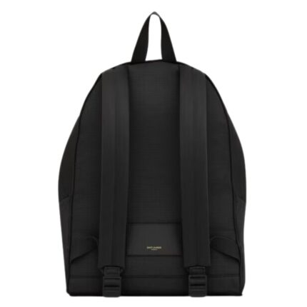SAINT LAURENT CITY BACKPACK IN NYLON RIPSTOP AND LEATHER