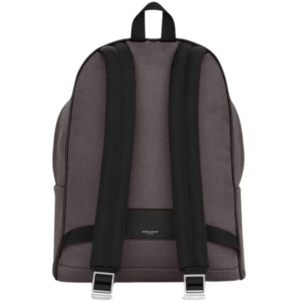 SAINT LAURENT CITY BACKPACK IN CANVAS NYLON AND LEATHER