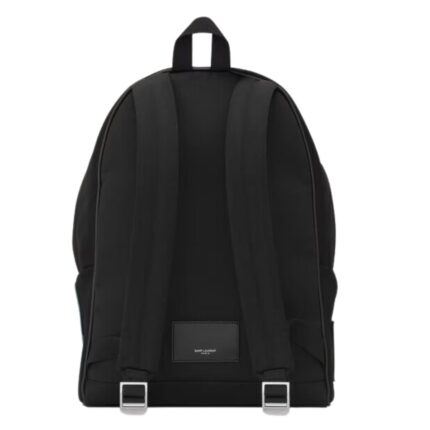 SAINT LAURENT EMBROIDERED CITY BACKPACK IN CANVAS
