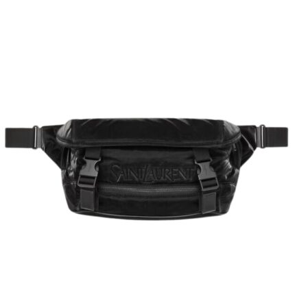SAINT LAURENT CROSSBODY BAG IN SILKTECH CANVAS