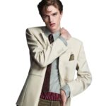 SAINT LAURENT JACKET IN LIGHT WOOL