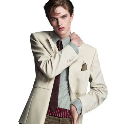 SAINT LAURENT JACKET IN LIGHT WOOL