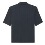 SAINT LAURENT SHIRT IN MATTE AND SHINY STRIPED SILK