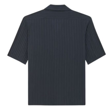 SAINT LAURENT SHIRT IN MATTE AND SHINY STRIPED SILK