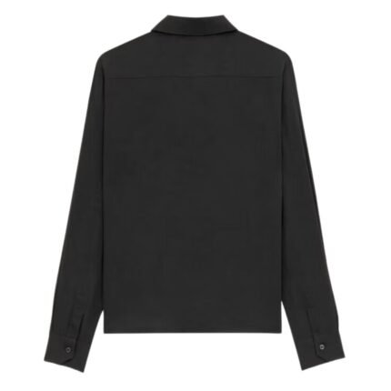 SAINT LAURENT SHIRT IN SILK CREPE MUSLIN