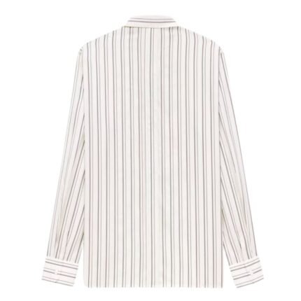 SAINT LAURENT SHIRT IN STRIPED SILK