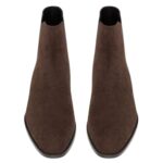 SAINT LAURENT WYATT CHELSEA BOOTS IN SUEDE