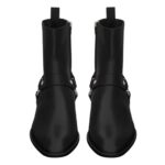 SAINT LAURENT WYATT HARNESS BOOTS IN SMOOTH LEATHER