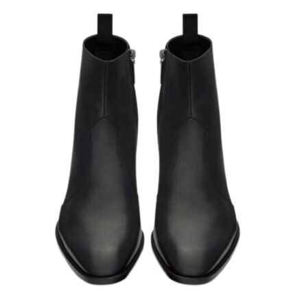 SAINT LAURENT WYATT BOOTS IN SMOOTH LEATHER
