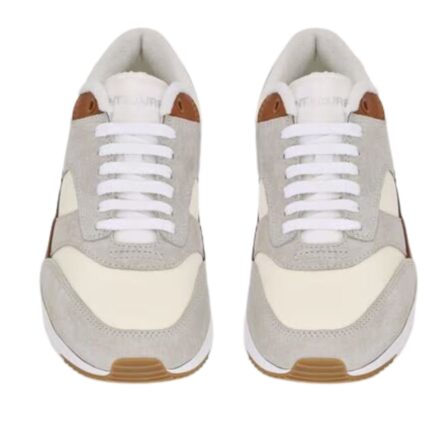 SAINT LAURENT BUMP SNEAKERS IN NYLON SUEDE AND LEATHER