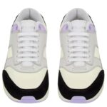 SAINT LAURENT BUMP SNEAKERS IN NYLON SUEDE AND LEATHER