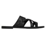 SAINT LAURENT CULVER MULES IN SMOOTH LEATHER