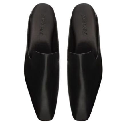 SAINT LAURENT MEURICE MULES IN SMOOTH LEATHER
