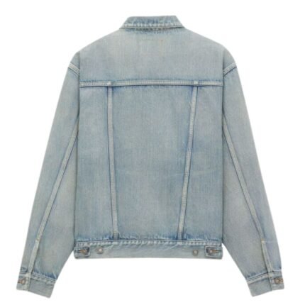 SAINT LAURENT TRUCKER JACKET IN CHICAGO BLUE DENIM